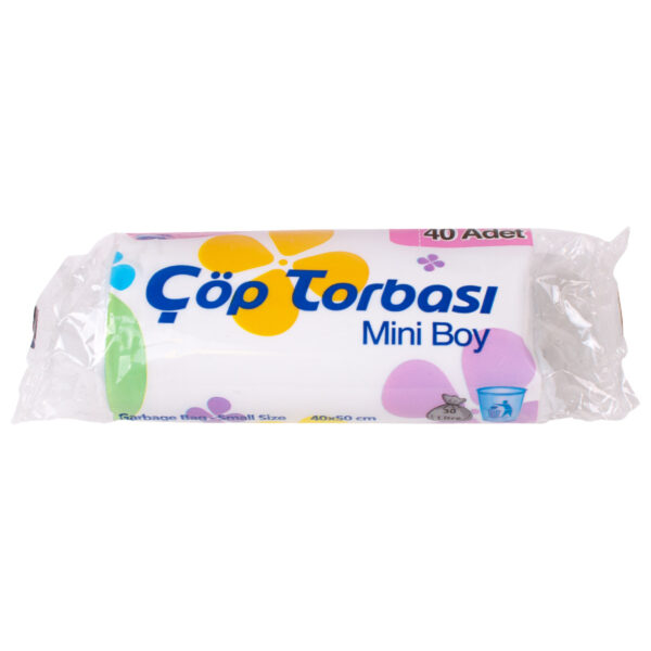 Canhome Mini Çöp Torbası Şeffaf 40x50cm 40lı