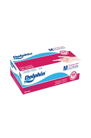 Dolphin Beyaz Vinil Eldiven Pudrasız (M)