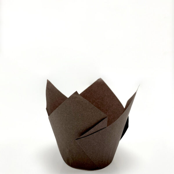 Dolphin Muffin Kek Kapsülü İnce Tulip Kahverengi 100lü
