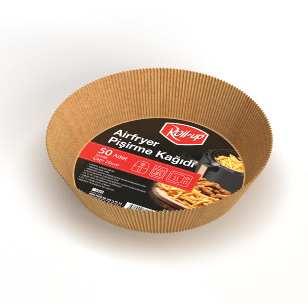 Roll-Up Airfryer Pişirme Kağıdı Yuvarlak 20cm 50li